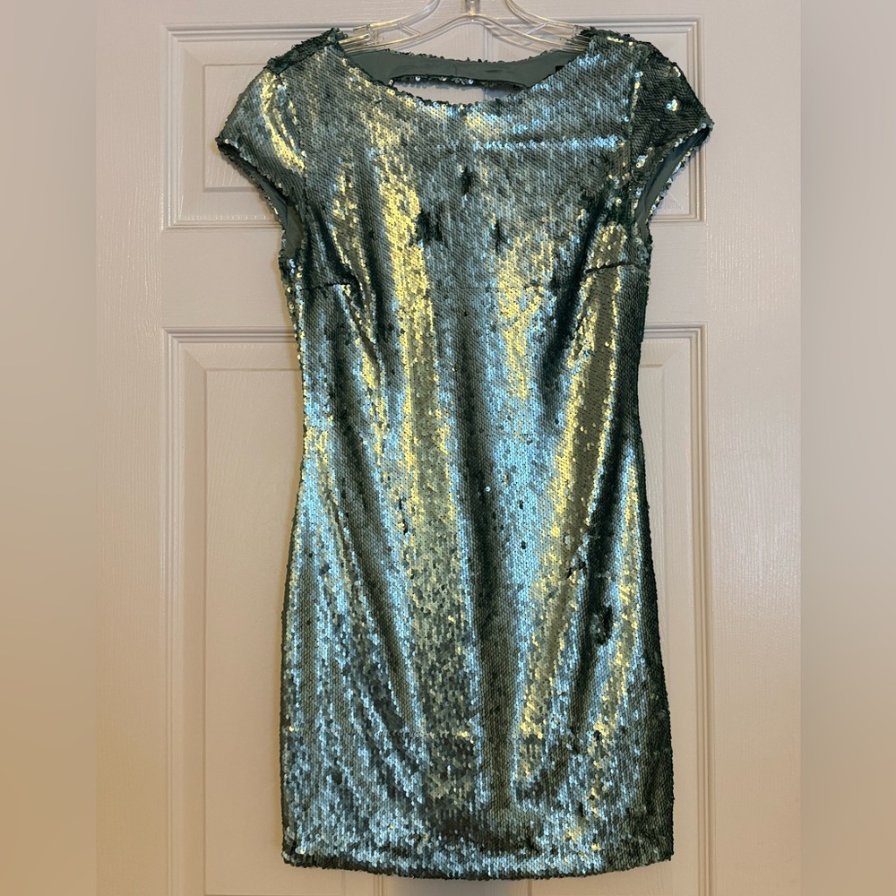 Zara Basic Collection Sequin Top - image 1